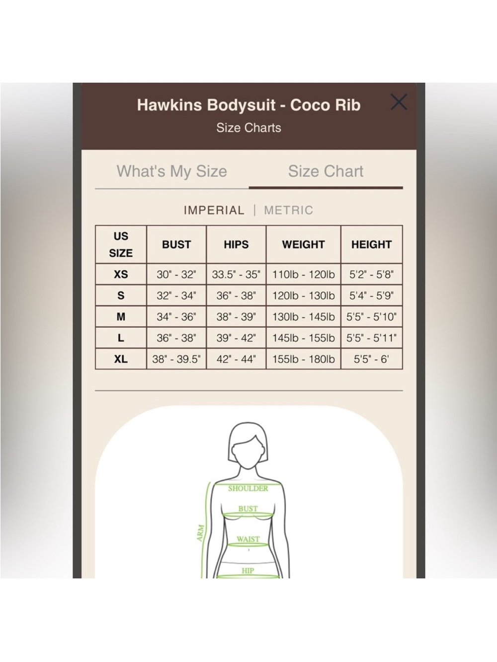 Brown Ribbed One-Piece Swimsuit | Hawkins Bodysuit | Abysse - Picture 6 of 6